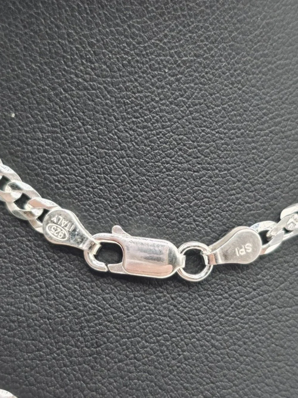 Sterling Silver 925 High Polished Super Flat Curb Link Chain 3.8mm 24 inches